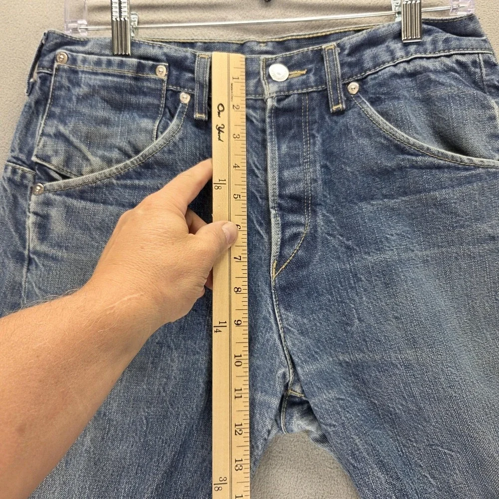 Vintage Levis Engineered Jeans Mens 31x32 Blue Twisted Button Fly Medium Wash